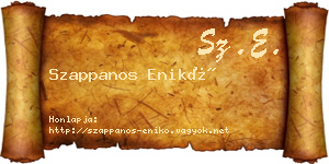 Szappanos Enikő névjegykártya