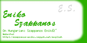 eniko szappanos business card
